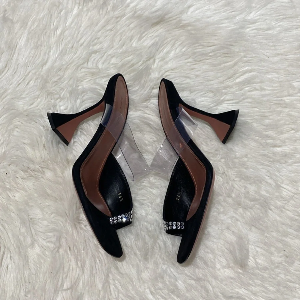 Amina Muaddi Paloma crystal slipper size 36.5EU